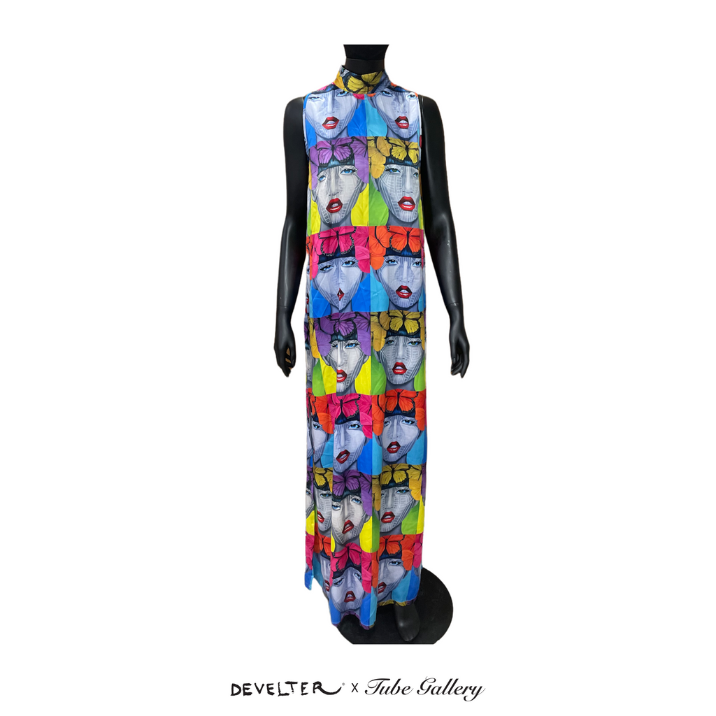 02. Chin Printed Turtle Maxi Dress
