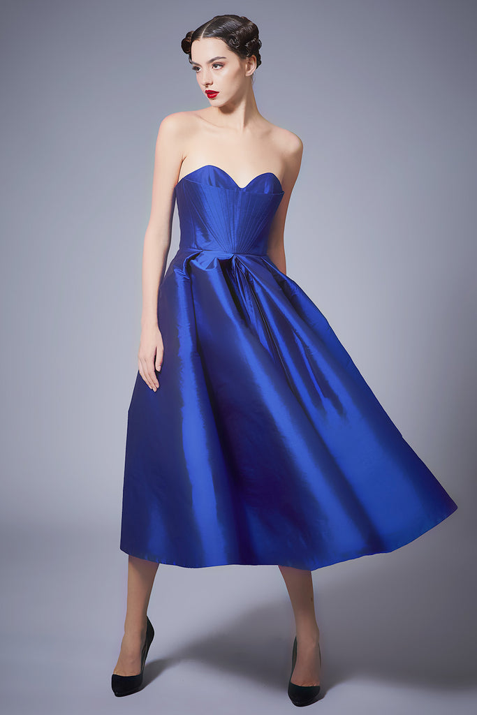 Strapless and Draped Dress