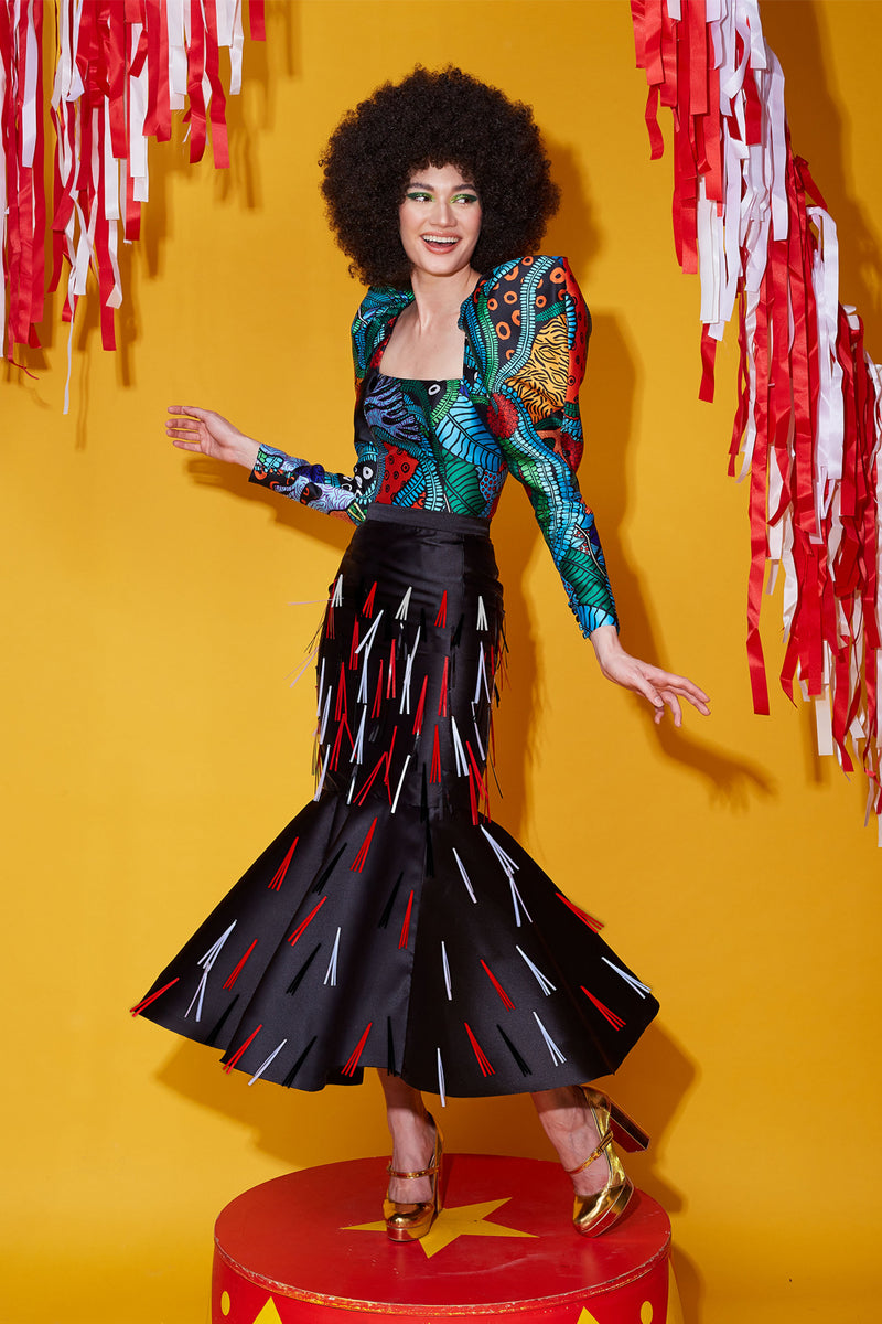 Sequins-Embellished Mermaid Skirt