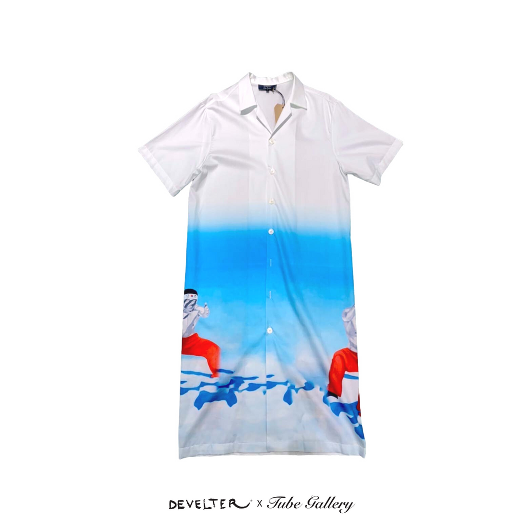 23. 5BeachBoys - Chin Printed Shirt Dress
