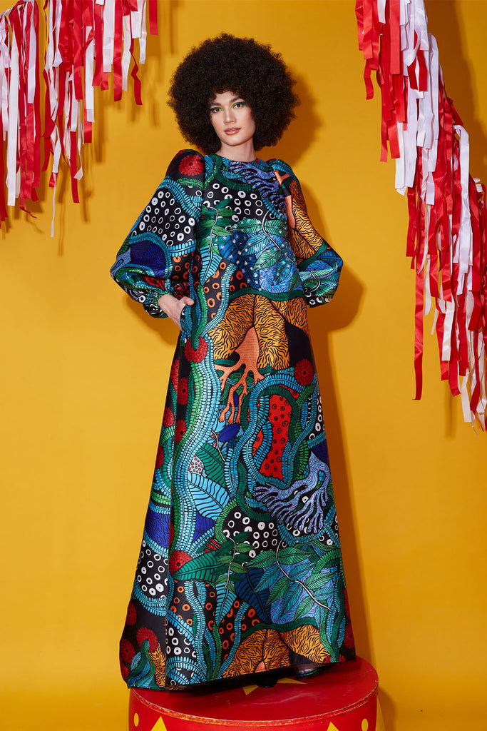 Colourful Printed Dress