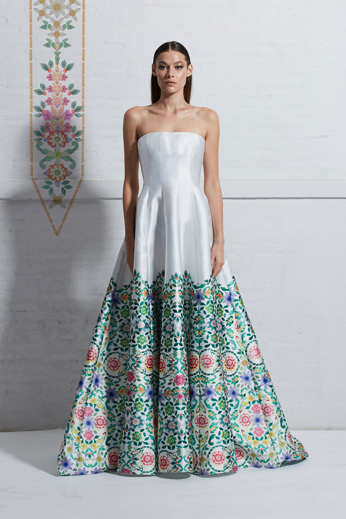 Maalai Garland Inspired Printed Gown