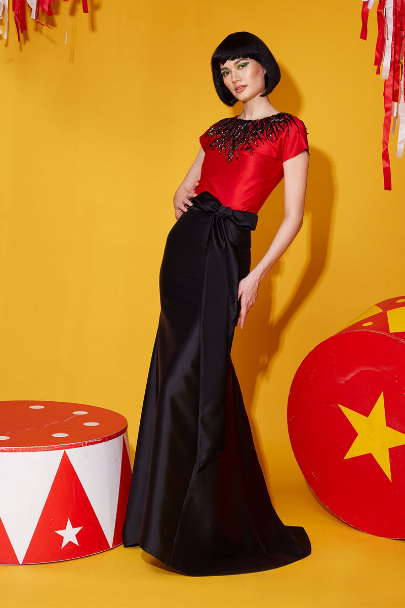 Handmade Sequined-Embroidered Blouse