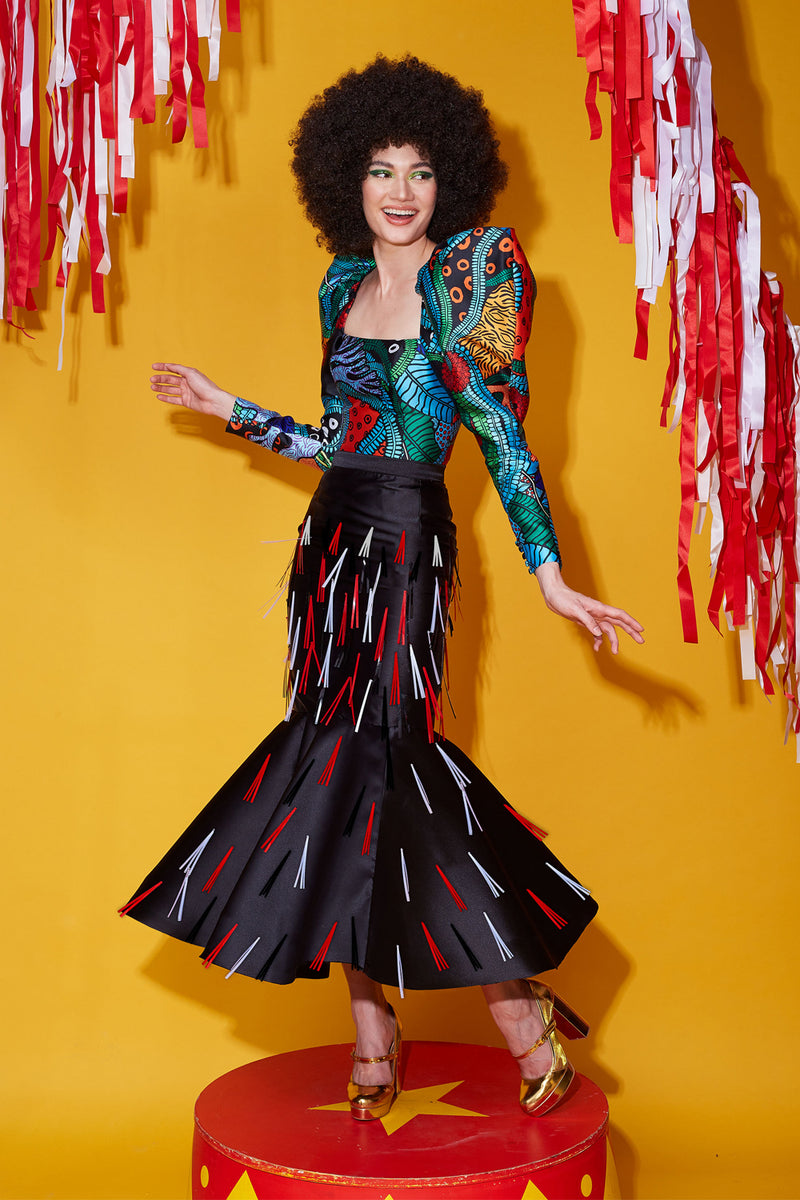 Victorian Sleeves Printed Blouse